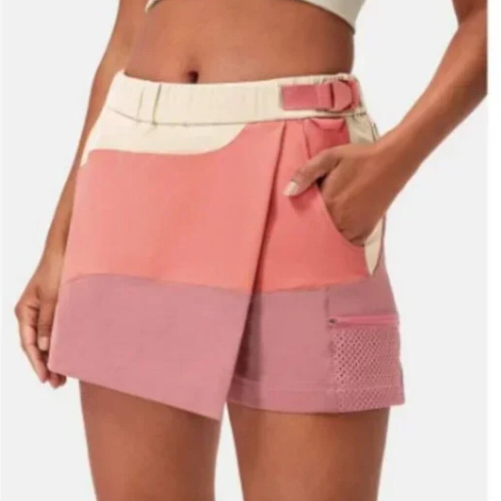 Outdoor Voices RecTrek 3" Skort Oatmeal/Lantana/Venice Size XL